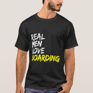 Skate Park Real Men Love Boarding Skateboard Snowb T-Shirt