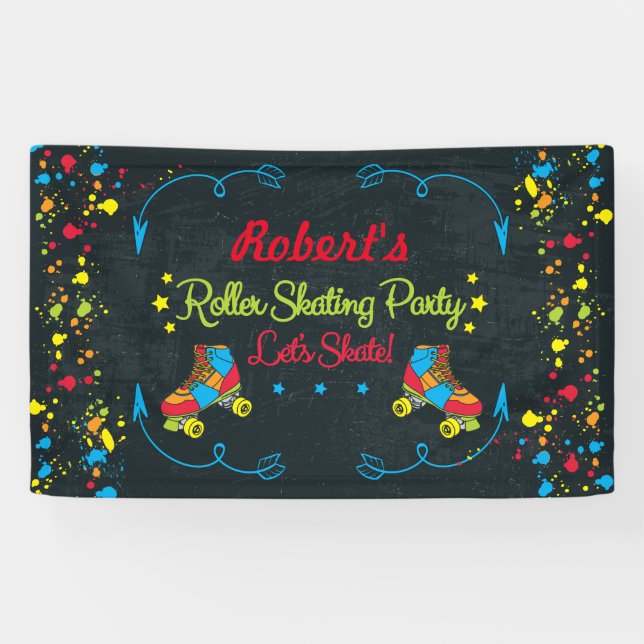 Skate Party Banner (Horizontal)