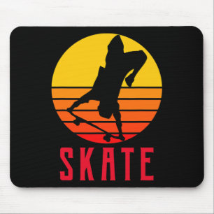 Skate Retro Vintage Skateboarder Skateboarding Mouse Pad