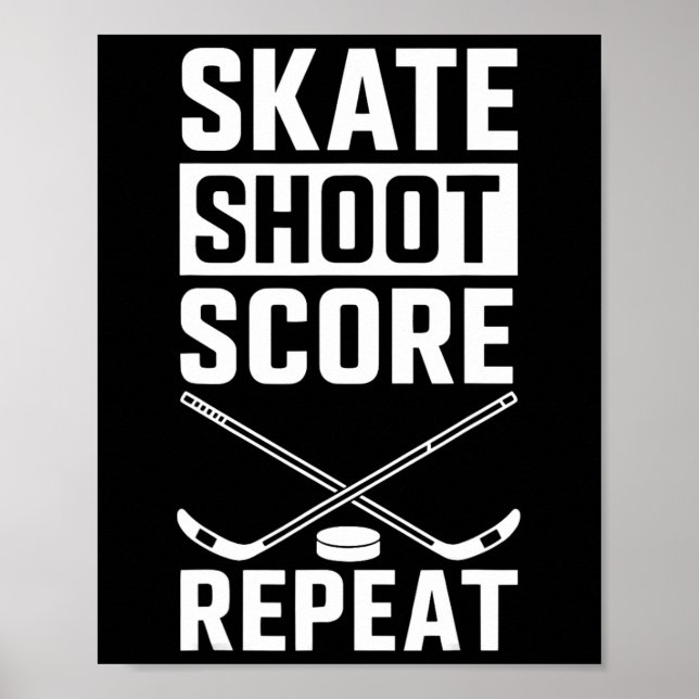 Skate Shoot Score Repeat _2  Poster (Front)