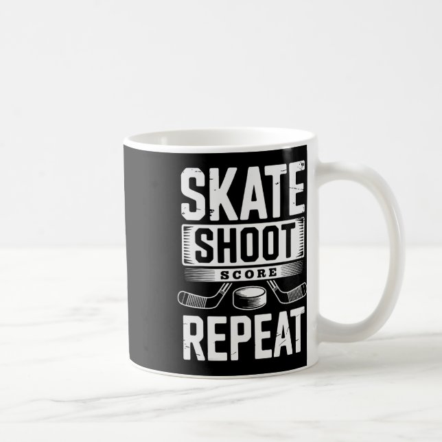 Skate Shoot Score Repeat _3  Coffee Mug (Right)