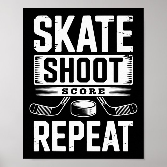 Skate Shoot Score Repeat _3  Poster (Front)