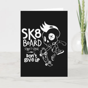 Skate Skateboard Funny Sk8 Skateboarding Skater Ol Card