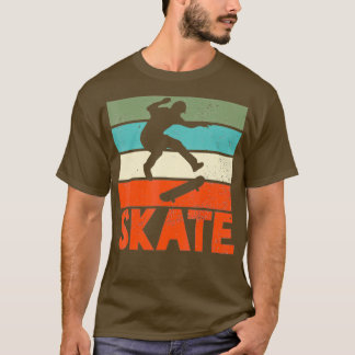Skate Skateboard Skateboarding Skateboarder Retro  T-Shirt
