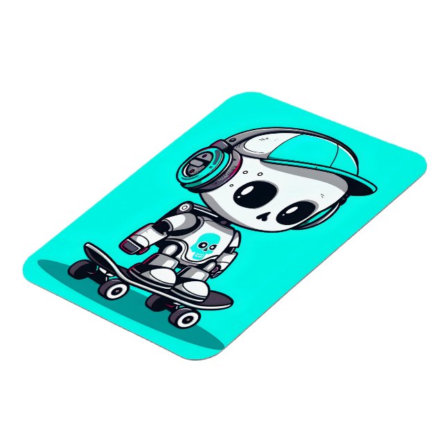 Skate SkullBot Magnet (Left Side)