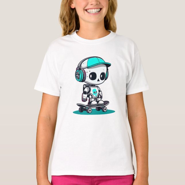 Skate SkullBot T-Shirt (Front)