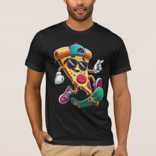 Skate & Slice: The Ultimate Pizza Skater Tee