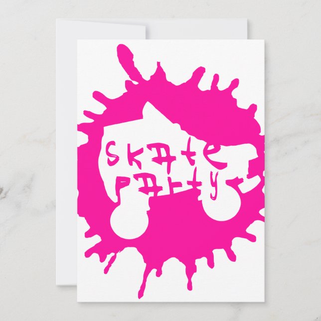 skate splatz party invitation (Front)