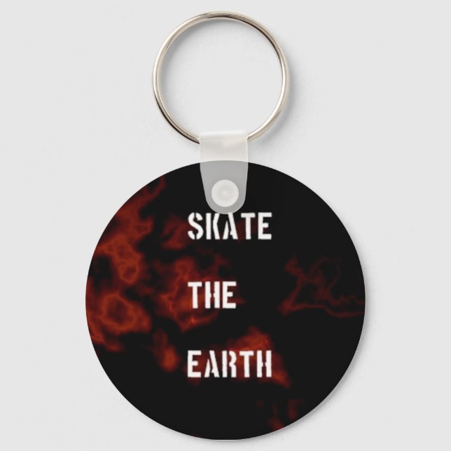 Skate The Earth Key Ring (Front)