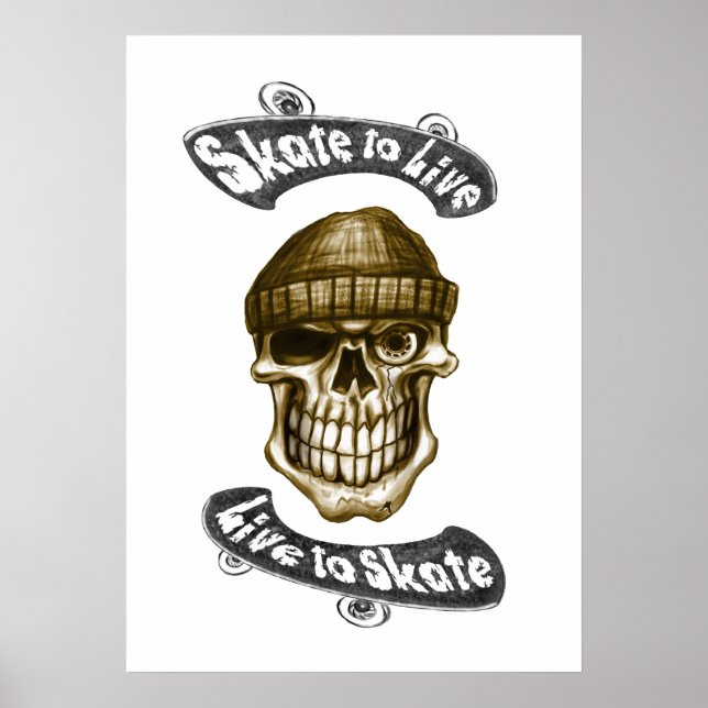 Skate to live -Poster 70x50 Poster (Front)