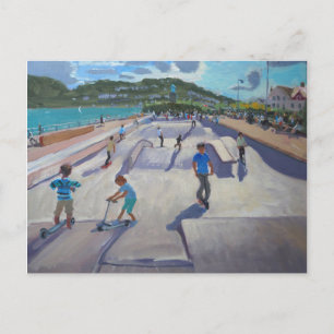 Skateboaders Teignmouth 2012 Postcard