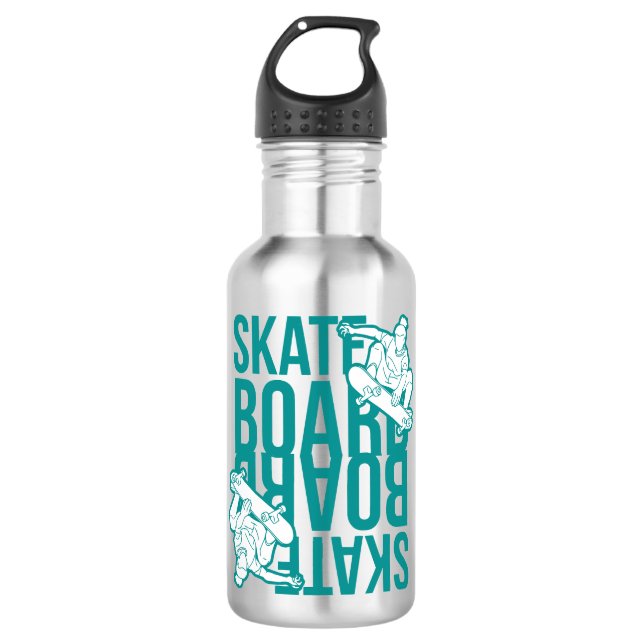 skateboard 532 ml water bottle (Front)