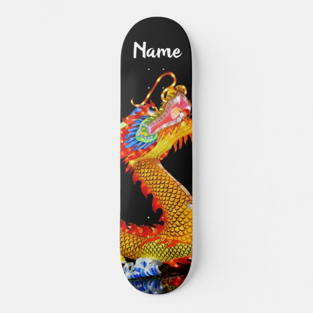 Skateboard, 8 1/4   Skateboard DECK Dragon Style   (Front)