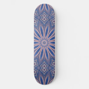 Skateboard, Abstract Kaleidoscope, Chalk Flower 2 Skateboard