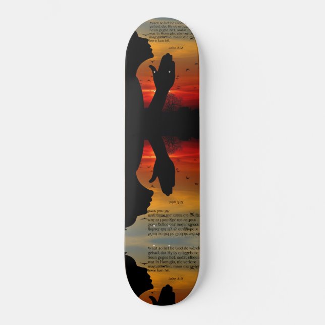 Skateboard - Afrikaan John 3:16 (Front)