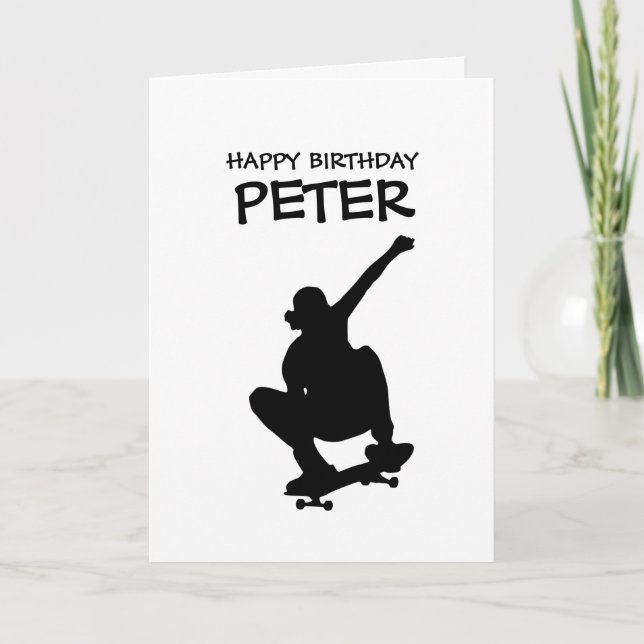 SKATEBOARD  Axle Stall HAPPY BIRTHDAY Boy Card (Front)