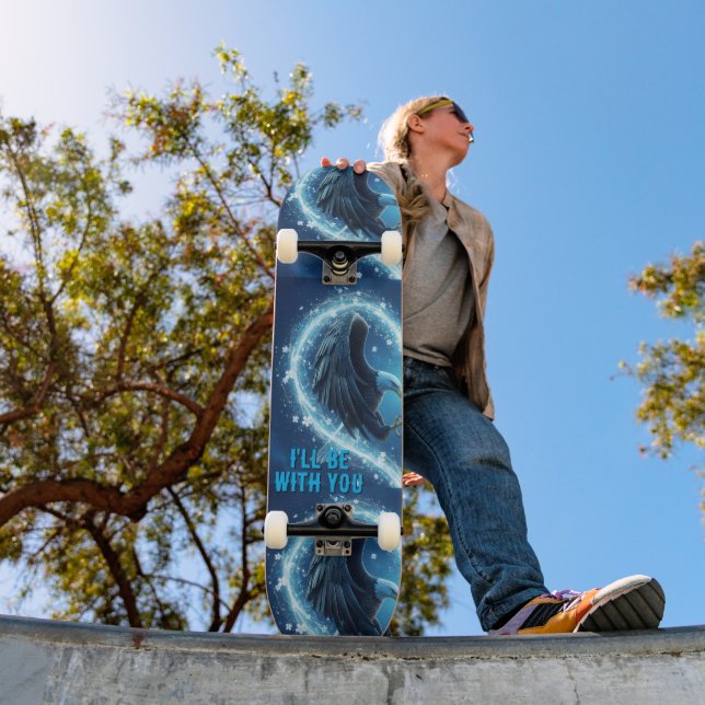 Skateboard Bald Eagle Heart Custom 1 (Outdoor 1)