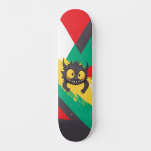 Skateboard black monster