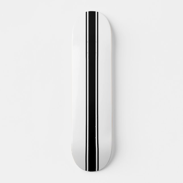 Skateboard, Black & White Skateboard (Front)