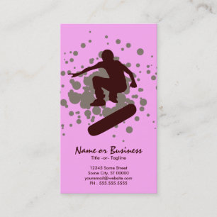skateboard bubbles business card