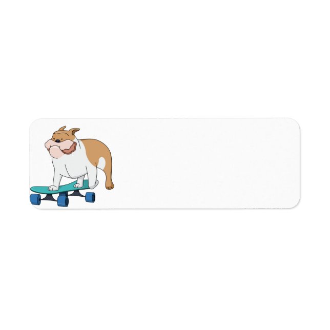 skateboard bulldog return address label (Front)