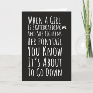 Skateboard Cards For Women Skateboarder Skater