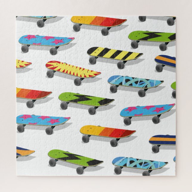 Skateboard Cartoon. Jigsaw Puzzle (Vertical)