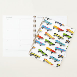 Skateboard Cartoon. Planner