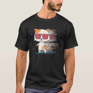 Skateboard Cat Kitten Animal Owner T-Shirt