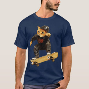 Skateboard cat T-Shirt