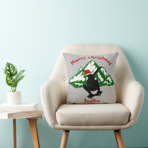 skateboard christmas gift, personalised name  cushion