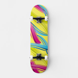 Skateboard-Colourful Waves Skateboard Deck