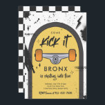 Skateboard Come Kick It Urban Sport Birthday Party Invitation<br><div class="desc">Skateboard Come Kick It Urban Sport Birthday Party Invitation
All designs are © PIXEL PERFECTION PARTY LTD</div>