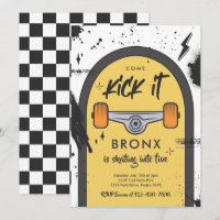 Skateboard Come Kick It Urban Sport Birthday Party