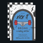 Skateboard Come Kick It Urban Sport Birthday Party Invitation<br><div class="desc">Skateboard Come Kick It Urban Sport Birthday Party Invitation
All designs are © PIXEL PERFECTION PARTY LTD</div>