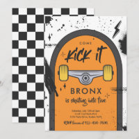 Skateboard Come Kick It Urban Sport Birthday Party