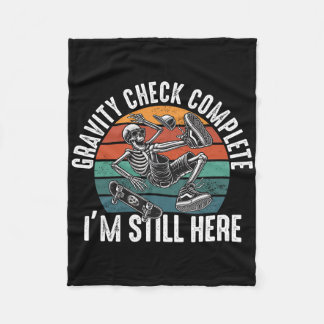 Skateboard Crash Accident Survivor Get Well Skateb Fleece Blanket