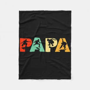 Skateboard Dad Shirt Fleece Blanket