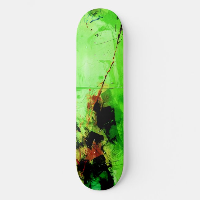 Skateboard Deck " Abstract green" (Front)