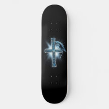 Skateboard Deck " Cross and Gargoyle"