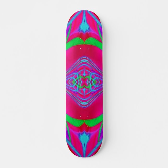 Skateboard Deck Design: Scan Weed.Quad.Red.165 (Front)