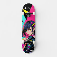 Skateboard Deck - "Respect Women: Oriental Girl"