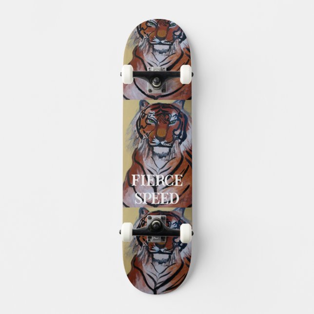 SKATEBOARD DESIGN BY ARTIST PAULA REILLY. (Front)