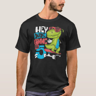 Skateboard Dinosaur Urban T-Shirt