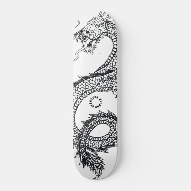 Skateboard dragon du Japon, planche (Front)