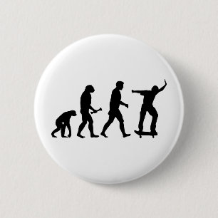Skateboard Evolution 6 Cm Round Badge