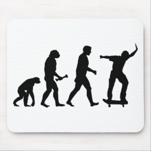 Skateboard Evolution Mouse Pad