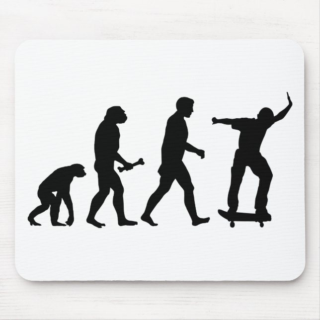 Skateboard Evolution Mouse Pad (Front)