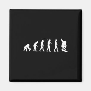 Skateboard Evolution - Skateboarding Gift Shirt Magnet