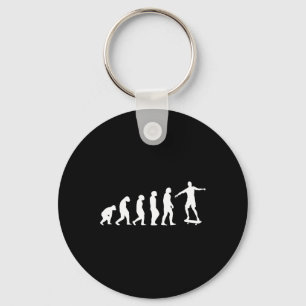 Skateboard Evolution - Skateboarding Lovers Sport Key Ring